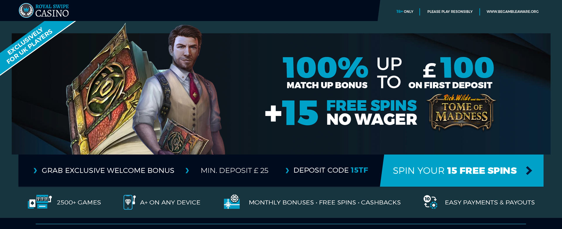Promotion 100% + 15FS | UK